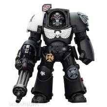Joy Toy JT03264 - Warhammer 40,000 Actionfigur Raven Guard Terminator 3 with Power Fist and Assault Cannon 14 cm