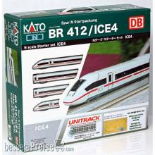Kato K10-008A - Startset ICE4, 4-tlg. DBAG, Ep.VI, Gleis-Oval mit Trafo