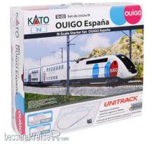 Kato K10-012 - Startset TGV, 5-tlg. OUIGO Espana mit Oval+Trafo