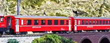 Kato K10-1413 - 4er Set Personenwagen EW I RhB, Ep.V-VI, Set A