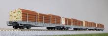 Kato K10-1891 - 4er Set Flachwagen RhB, Ep.V-VI, beladen mit Holz