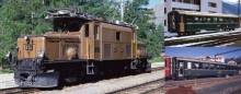 Kato K10-1987S - Personenzug mit Ge 6/6 I Krokodil + 4x EW I RhB, Ep.IV, Snd