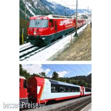 Kato K10-2026 - Glacier Express Ge 4/4 III + 2 Personenwagen RhB, Ep.VI