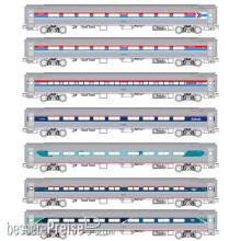 Kato K106-105 - 7er Set Personenwagen Amfleet Amtrak, Ep.VI, Historic