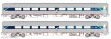 Kato K106-6295 - 2er Set Personenwagen Amfleet Amtrak, Ep.VI, Ph.VII