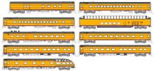 Kato K106089 - 9er Set Personenwagen Milwaukee Rd, Ep.III, Hiawatha