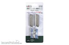 Kato K20-043 - Anschlussgleis-Set Doppelgleis gerade 62mm mit Betonschwelle - Lemke