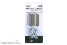 Kato K20-049 - Anschlussgleis-Set Doppelgleis gerade 62mm Plattenfahrbahn - Lemke