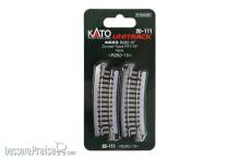 Kato K20-111 - Gleis gebogen R282mm 15° 4 St. - Lemke