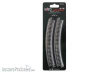 Kato K20-130 - Gleis gebogen R348mm 30° 4 St. - Lemke