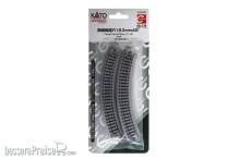 Kato K20-172 - Gleis gebogen R183mm 45° 4 St. - Lemke