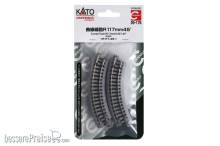 Kato K20-176 - Gleis gebogen R117mm 45° 4 St. - Lemke