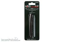 Kato K20-467 - Blechträgerbrücke gebogen R448mm 15° Grau Geländer innen - Lemke