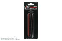 Kato K20-470 - Blechträgerbrücke gebogen R481mm 15° Rot mit Geländer außen - Lemke
