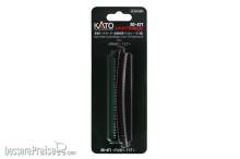 Kato K20-471 - Blechträgerbrücke gebogen R481mm 15° Grün mit Geländer außen - Lemke