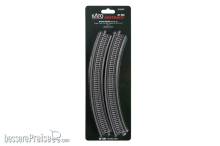 Kato K20-530 - Viadukt gebogen R348mm 45° 2 St.