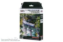 Kato K20-823 - Brücken-Set Blechträgerbrücke gebogen R448mm Grün
