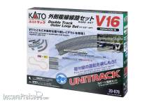 Kato K20-876 - Variations-Set V16 Doppelgleisiges äußeres Gleisoval zu V11