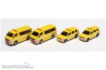 Kato K23-653B - 4er Set Toyota Hiace Long / Pro Box Road Maintenance