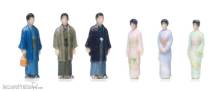 Kato K24-249N - 6er Set Figuren in traditioneller jap. Kleidung