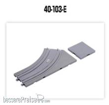 Kato K40-103-E - UNITRAM Gebogenes Gleis R180-45, links, unbedruckt