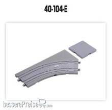 Kato K40-104-E - UNITRAM Gebogenes Gleis R180-45, rechts, unbedruckt