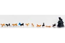 Kato K6-604 - Figuren Set Shiba-Hunde, 1/87, 11 Stk. - Lemke