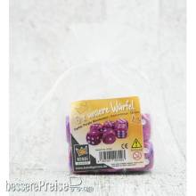 KENDi KED20709 - W&uuml,rfel | PURPLE MARMORIERT | 16 mm | 6 St&uuml,ck