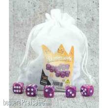 KENDi KED20710 - Würfel | PURPLE MARMORIERT | 16 mm | 50 Stück