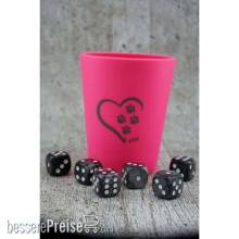 KENDi KED291627 - WÜRFELBECHER-SET - ToosMaster- Pink | Pfotenliebe