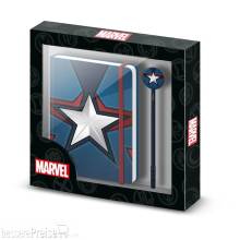 Karactermania KMN07567 - Marvel Tagebuch Geschenkbox Captain America