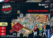 Kosmos KOS697983 - Krimipuzzle ??? Kids 200 Teile / Spuk auf dem Schulfest