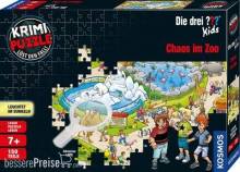 Kosmos KOS697990 - Krimipuzzle ??? Kids 150 Teile / Chaos im Zoo