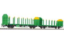 Liliput L235247 - Holztransporter-Einheit, Laaps, VTG France, DB, Ep.VI