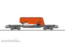 Liliput L235790 - Transportwagen ÖBB, 977 0 000-4, Strüver Tankauflieger „Turmöl“