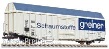 Liliput L235808 - Großräumiger Güterwagen, Hbks, DB, Schaumstoffe greiner, Ep.IV (14,99m)