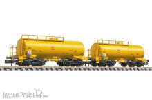 Liliput L260114 - 2-tlg. Set, 4-achs. Kesselwagen, Löschzug Wilhelm Köhler, DB AG, Ep.V