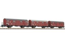 Liliput L260132 - Güterwagen-Set Gos 245, 3-teilig, DB, Epoche IV