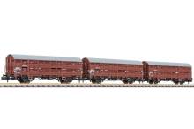 Liliput L260140 - Liliput 3-tlg. Set Verschlagwagen, Vlmms 63, ohne Bühne, DB, Ep.III L260140