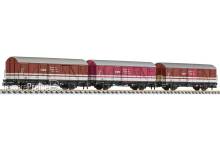 Liliput L260153 - 3-tlg. Set, ged. Güterwagen, NVAG, gealtert, Ep.V
