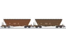 Liliput L260220 - 2-tlg. Set, Getreidetransportwg., Uagpps, Bulgarien, braun, Ep.V-VI