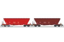 Liliput L260223 - 2-tlg. Set, Getreidetransportwg., Uagpps, Bulgarien, rot, Ep.V-VI
