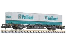Liliput L265223 - Containertragwagen, DB, Lgjs 571.1, 440 4 621-0, mit 2 Wechselpritschen Vaillant, Ep.IV