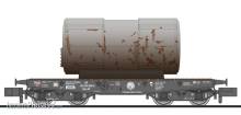 Liliput L265245 - 4-achs. Schwerlastwagen, SSy 55, USATC, Beladung Kessel, Ep.III
