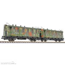 Liliput L330518 - 2-tlg. Set Nachschub-Transport, DRB, Ep.II, Tarnanstrich