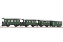 Liliput L340505 - 4-tlg. Set, 2-achsige Personenwagen, ÖBB, Ep.III/IV