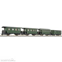 Liliput L340506 - 4-tlg. Set, 2-achsige Personenwagen, ÖBB, Ep.III-IV, Ergänzung zu L340505