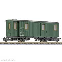 Liliput L344430 - 2-achsiger Packwagen, D/s, 6408, grün, ÖBB, Ep.III-IV