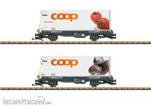 LGB L45888 - RhB Containerwagen Set ´coop®´