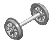 Liliput L939335 - WS-Speichenrads. NEM 340, 24,7 mm (50 St.)